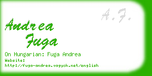 andrea fuga business card